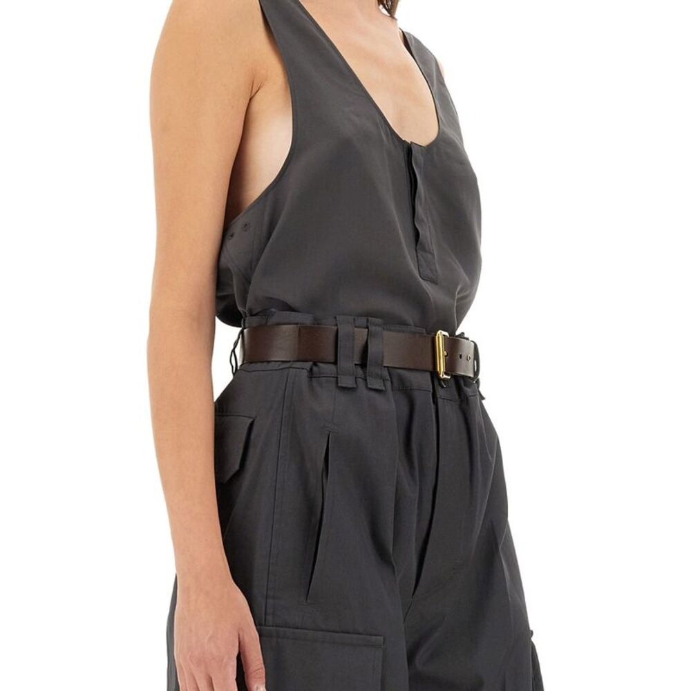 Saint Laurent Women Tank Top "Henley" - Picture 4 of 5
